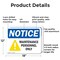 Signmission Maintenance Personnel Only OSHA Notice Sign, Aluminum, 18in W x 12in L, 2PK OS-2PACK-NS-A-1218-L-15921 - alternate 6